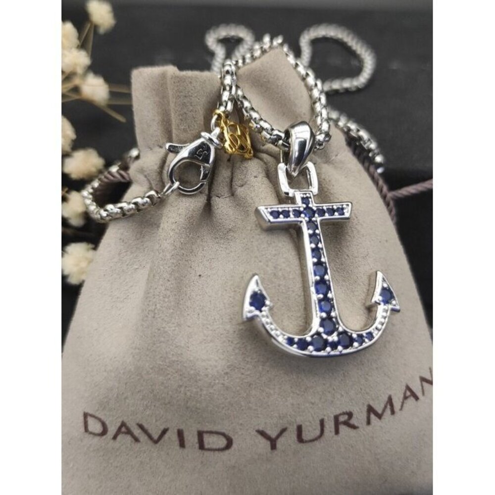 David Yurman 925 Silver Necklaces with Original Pouch